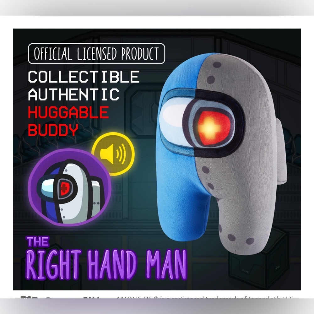 Among Us Right Hand Man Huggable Plush with Original Game Sounds - Picture 4 of 4
